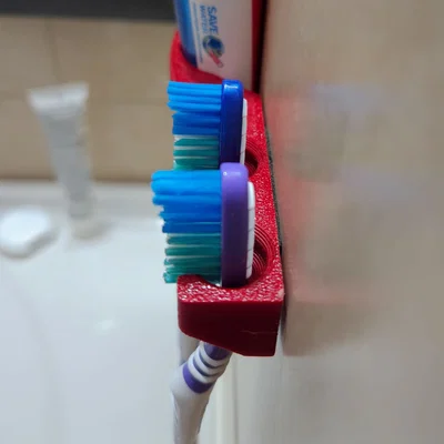 Giá treo bàn chải và kem đánh răng 3D tiện lợi