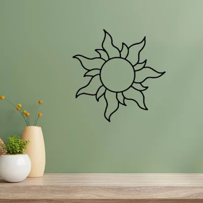 Mô hình trang trí tường SUN ART - File in 3D mặt trời cách điệu