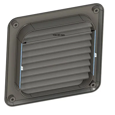 Nắp thông gió (Air Vent Cover) 160x160mm cho hệ thống thông khí