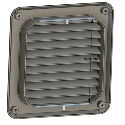 Nắp thông gió (Air Vent Cover) 160x160mm cho hệ thống thông khí