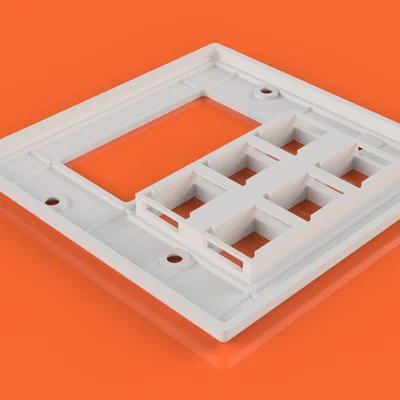 Mặt nạ ổ cắm 2/3/4 Gang kèm cổng Keystone và Deco Rocker