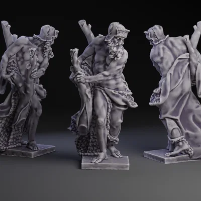 Mô hình 3D Allegory of Winter - Tượng điêu khắc nghệ thuật cao cấp