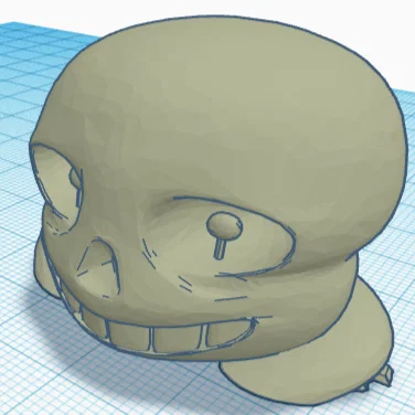 Đầu nhân vật Sans cho mô hình Lucky 13 và Dummy 13 (File in 3D)