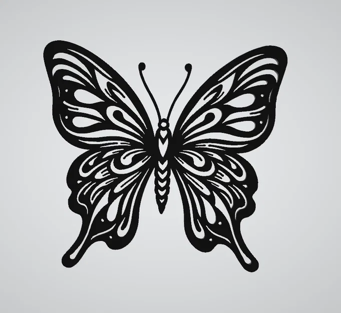 Mô hình tranh treo tường hình bướm nghệ thuật in 3D độc đáo - Image 1