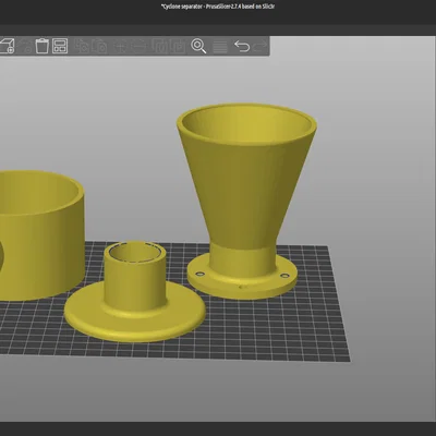 Bộ lọc bụi Cyclone Separator tự in 3D (Tách bụi ly tâm)