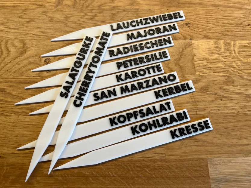 Bảng nhãn cây - Plant Labels (Pflanzenschilder) - Image 1