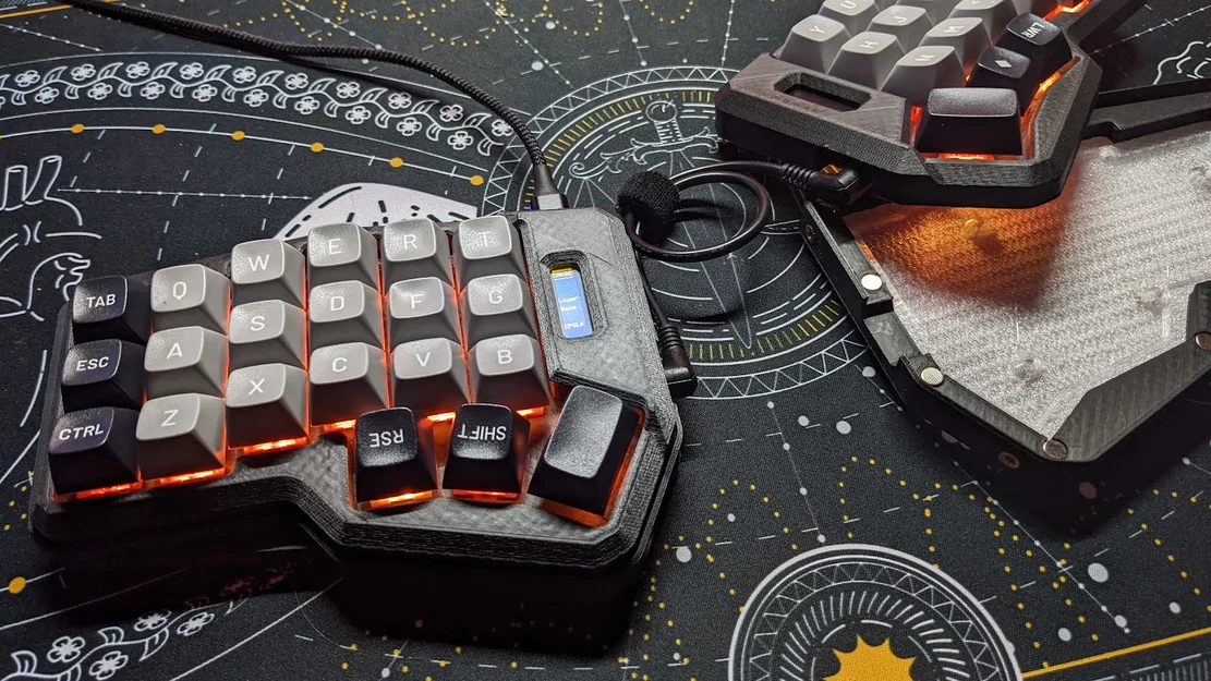 Case “The Tank” Corne v3 High Pro dày: underglow, tenting tùy chọn, gasket mount - Image 1