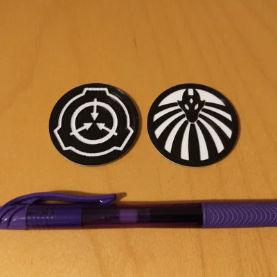 SCP Challenge Coin: MTF Epsilon-11 (Nine Tailed Fox)