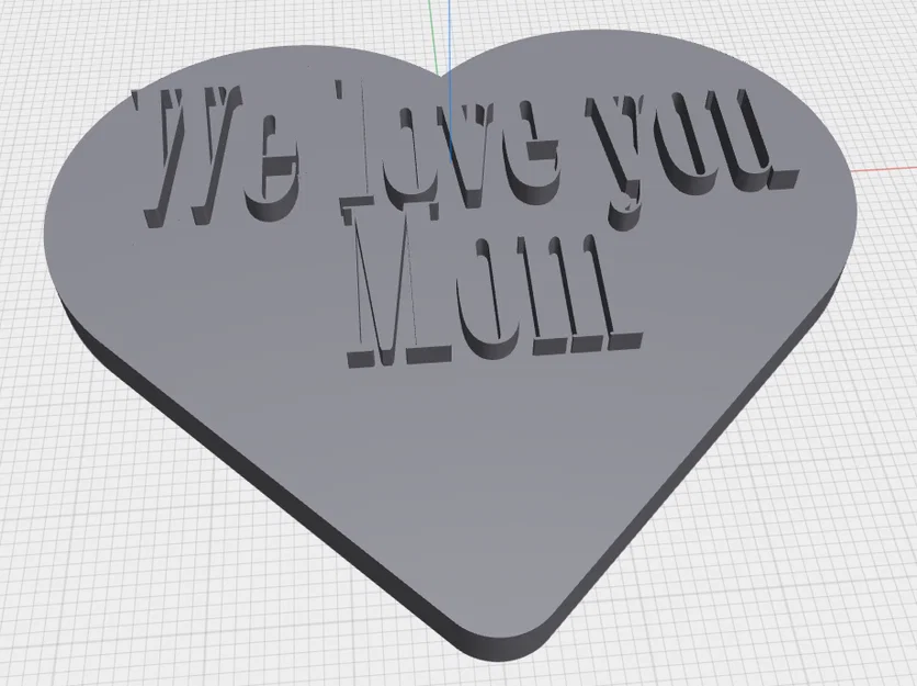 Mô hình trái tim in 3D "We love you Mom" làm quà tặng ngày của Mẹ - Image 1