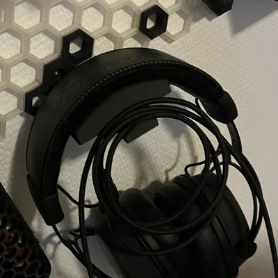 HSW - Móc treo tai nghe kèm giá giữ dây (cable holder)