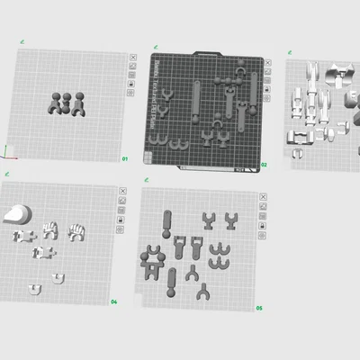 Bộ File 3Mf In 3D Robot Dummy 13 Tối Ưu Hóa (Dummy13 3Mf Files)