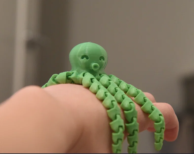 Mô hình bạch tuộc mini chân dài (Longer Octopus) in 3D cực xinh - Image 1
