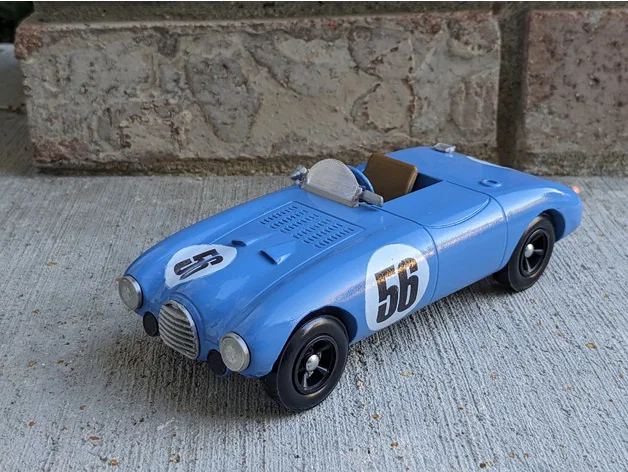Mô hình in 3D xe đua cổ điển Ferrari 1952 Roadster tinh xảo - Image 1