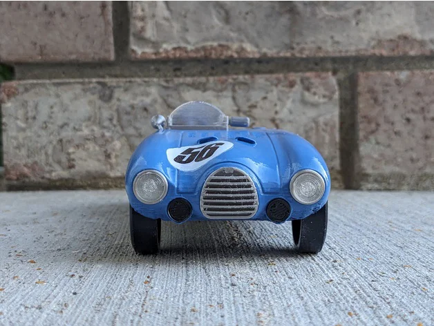 Mô hình in 3D xe đua cổ điển Ferrari 1952 Roadster tinh xảo - Image 3
