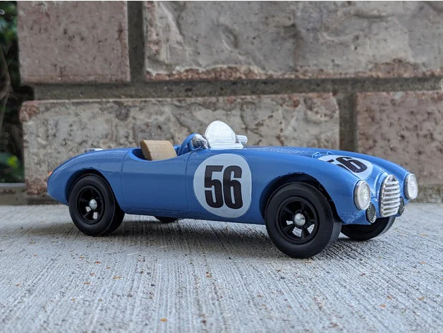 Mô hình in 3D xe đua cổ điển Ferrari 1952 Roadster tinh xảo - Image 4