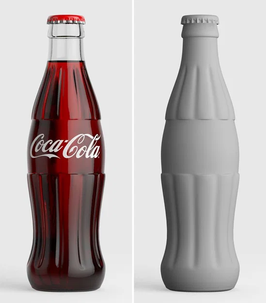 Mô hình trang trí chai Coca-Cola cổ điển cho người yêu in 3D - Image 1