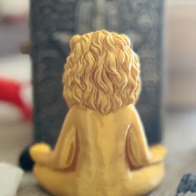 Tượng Sư Tử Thiền Định (Meditating Lion Sculpture)