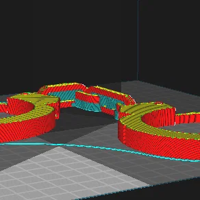 Mô hình còng tay gia cố (Reinforced Handcuffs) in 3D