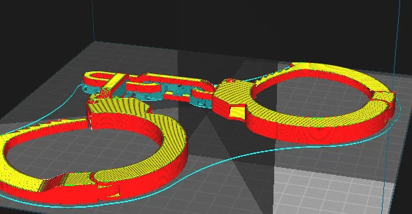 Mô hình còng tay gia cố (Reinforced Handcuffs) in 3D - Image 3