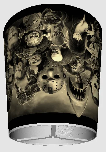 Horror Lampshade – Chụp đèn Lithopane phim kinh dị - Image 1