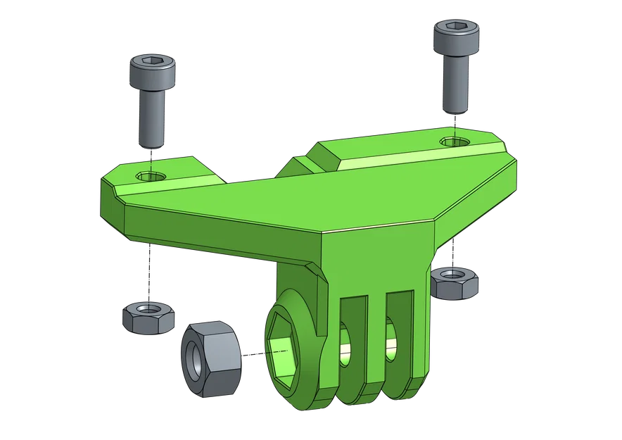 Ngàm góc tương thích GoPro cho Original Prusa Enclosure (OPE) - Image 6