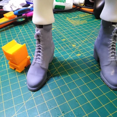 Mẫu giày boot 3D cực chất cho búp bê BJD tỉ lệ 1/3