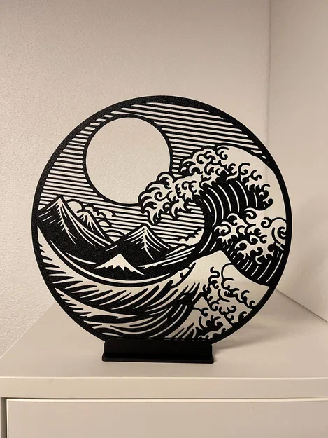 Great Wave of Kokanow – Tranh 2D treo tường - Image 2