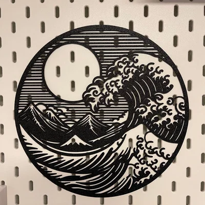 Great Wave of Kokanow – Tranh 2D treo tường