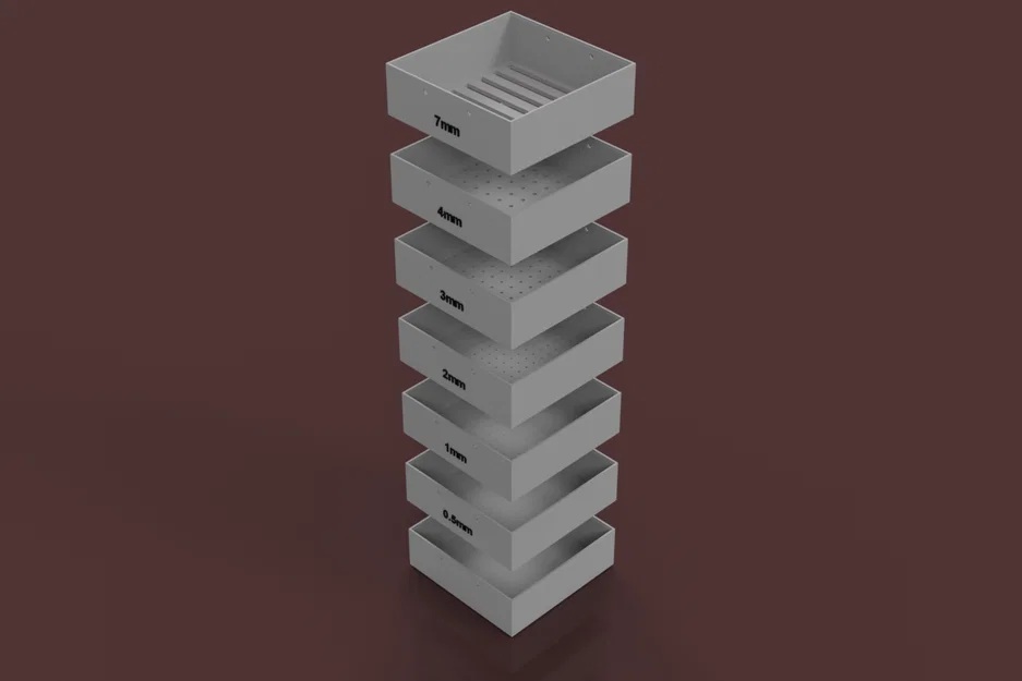 Bộ sàng mealworm và nhộng (pupa) in 3D - Image 1