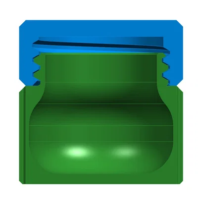 Hộp đựng đồ nhỏ gọn với nắp vặn ren - File in 3D tiện dụng