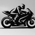 Mô hình trang trí treo tường Line Art Motocycle 2D cực ngầu - Thumbnail 2
