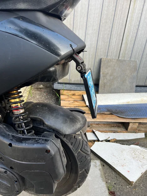 Bracket gắn biển số Piaggio Zip để tháo dè (fender) - Image 5