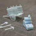 Bộ mô hình xe kéo và dụng cụ thợ mỏ mini cho sa bàn - Thumbnail 3