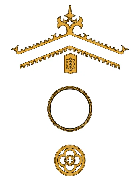 Bộ phận đồng hồ cuckoo (Cuckoo clock parts) - Image 2