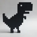 Mô hình 3D Khủng long Chrome và Xương rồng trang trí bàn làm việc - Thumbnail 1