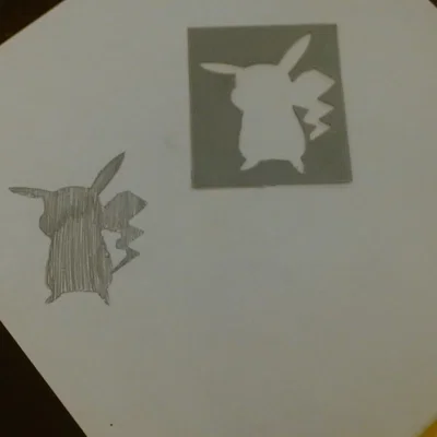 Stencil Pikachu (Pikachu Stencil)