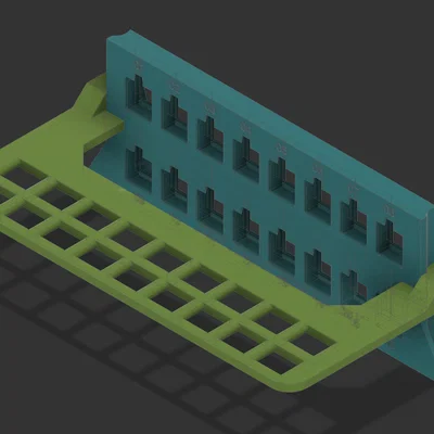 Patch panel Keystone 16 cổng kèm strain relief cho cáp