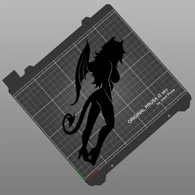 Mô hình trang trí tường Devil (Ác nữ) in 3D độc đáo