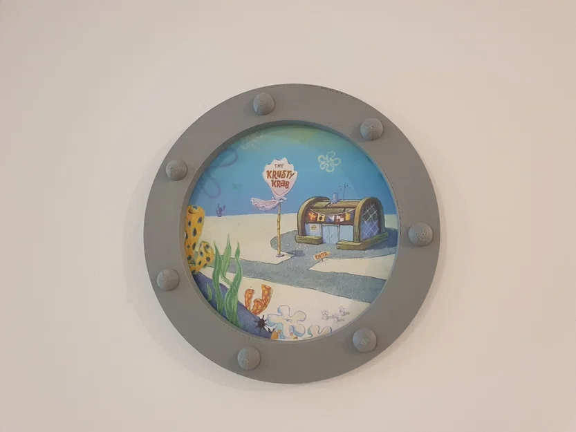 Trang trí tường khung cửa sổ SpongeBob - Image 1