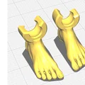 Bộ bàn chân người cho Dummy 13 và Lucky 13 - Phụ kiện 3D độc đáo - Thumbnail 2