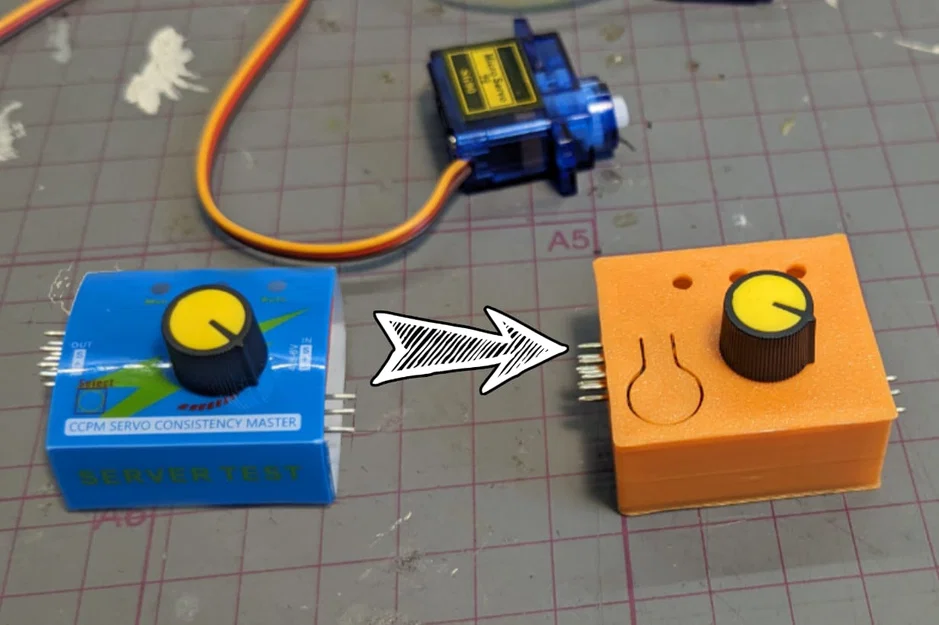 Hộp Bảo Vệ Servo Tester (Không Cần Ốc Vít) - In 3D Đơn Giản - Image 1