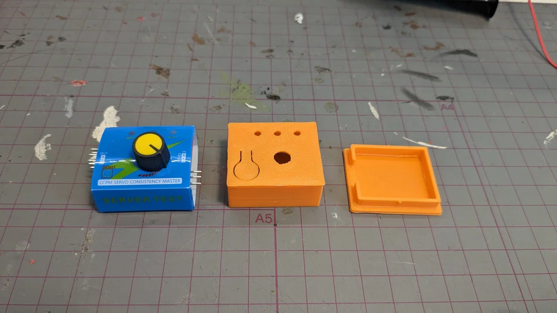 Hộp Bảo Vệ Servo Tester (Không Cần Ốc Vít) - In 3D Đơn Giản - Image 3