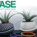 Chậu cây 3D hiện đại với vòng trang trí đổi màu linh hoạt - Thumbnail 1