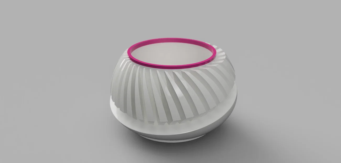 Chậu cây 3D hiện đại với vòng trang trí đổi màu linh hoạt - Image 6