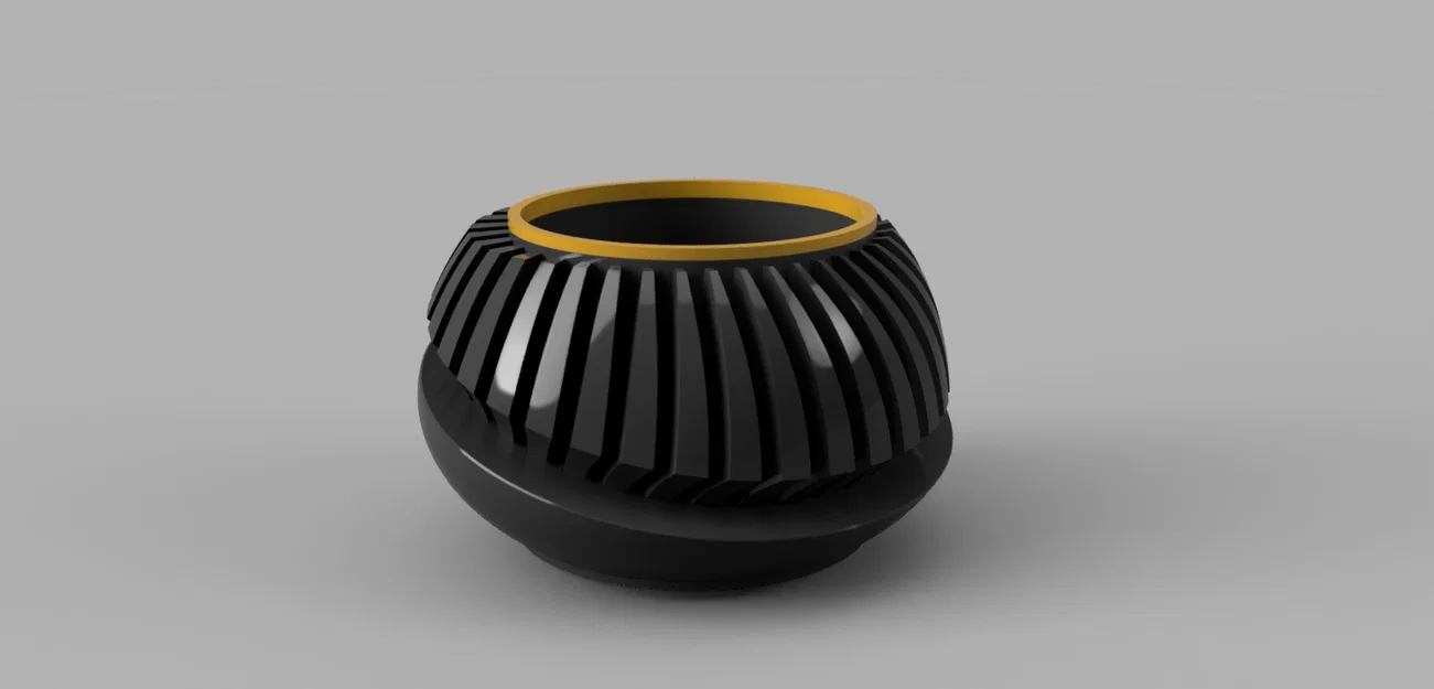 Chậu cây 3D hiện đại với vòng trang trí đổi màu linh hoạt - Image 7