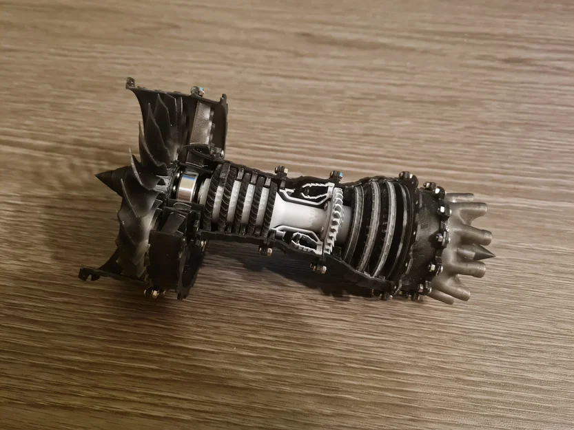 Jet Engine 40% scale – Động cơ phản lực tỉ lệ 40% (in resin) - Image 2