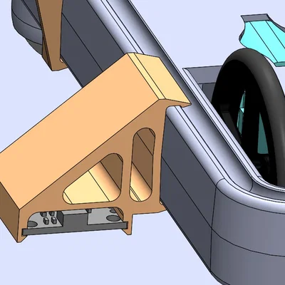 Ngàm gắn cảm biến Odometry cho robot XRP - Phụ kiện in 3D
