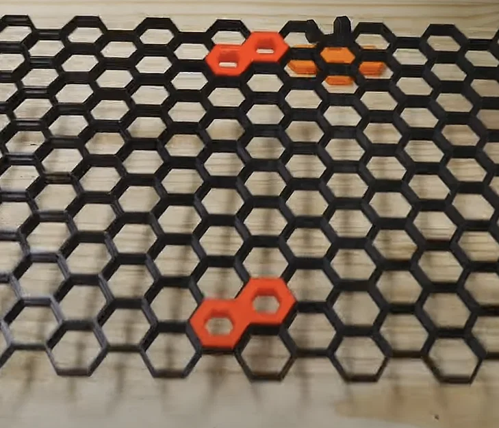 Bảng treo đồ tường thông minh dạng tổ ong cỡ lớn in 3D - Image 1