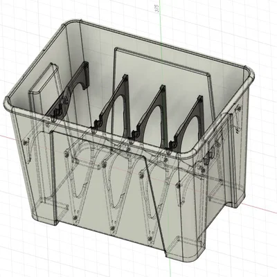 Samla 22L All-in-One: Hộp sấy nhựa đa năng, tích hợp bộ tự cuốn cho 4 cuộn nhựa