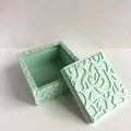 Hộp đựng đồ nhỏ nắp trượt với hoa văn organic độc đáo - Thumbnail 1